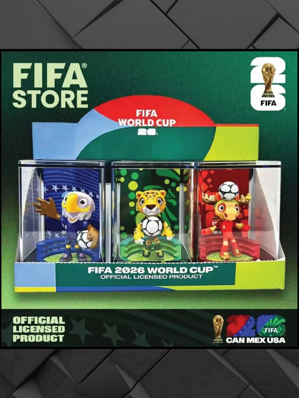 SEALED ~ FIFA 3 World Cup 2026 Mascots, Official Product , Canada , México, USA